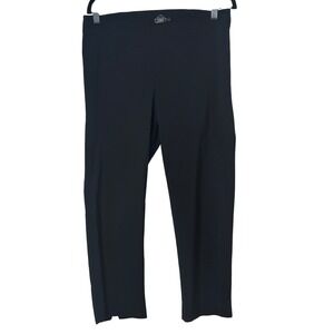 Avenue Montaigne Milan Pants 14 Black Slim Leg Pull On Crop Career Work Casual